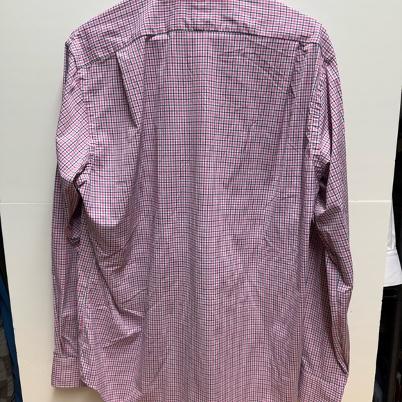 Ralph Lauren Red and Blue Checkered Casual Button Down Shirt - Picture 3 of 3